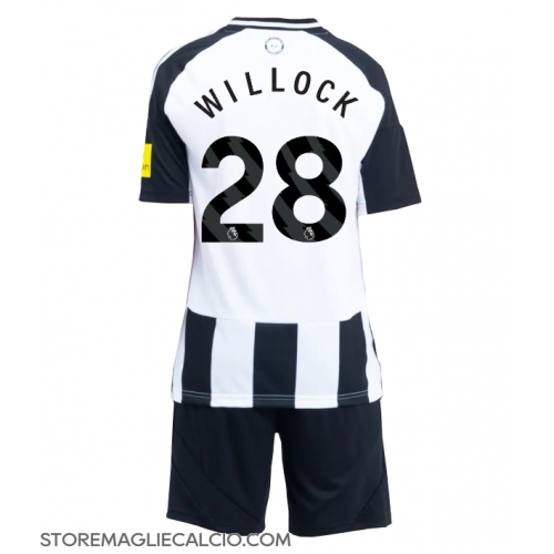 Newcastle United Joe Willock #28 Maglia Gara Casa Repliche 2024-25 Bambino Maniche Corte Newcastle United Joe Willock #28 Maglia Gara Casa Repliche 2024-25 Bambino Maniche Corte
